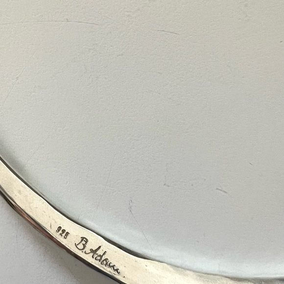 B Adam 925 Silver Hammered Women's Necklace
Vintage 1980s - Picture 4 of 5